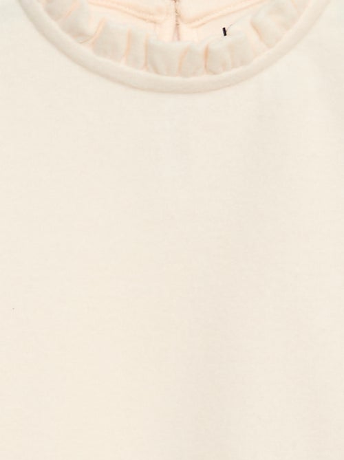 T-shirt col montant côtelé - Kiabi