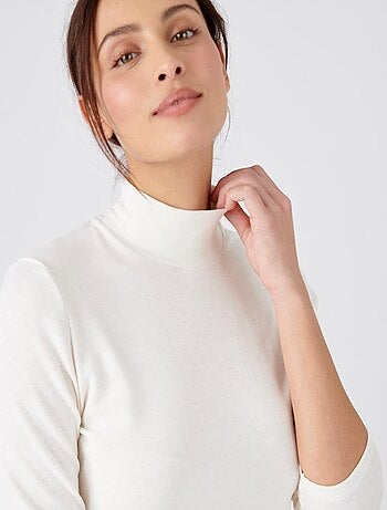 T-shirt col montant fine côte, Thermolactyl Sensitive - Damart