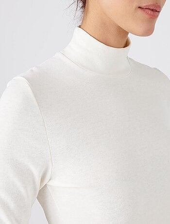 T-shirt col montant fine côte, Thermolactyl Sensitive - Damart