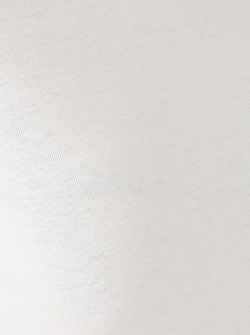 T-shirt col montant fine côte, Thermolactyl Sensitive - Damart Blanc cassé - Kiabi