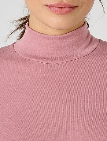 T-shirt col montant fine côte, Thermolactyl Sensitive thermique - Damart