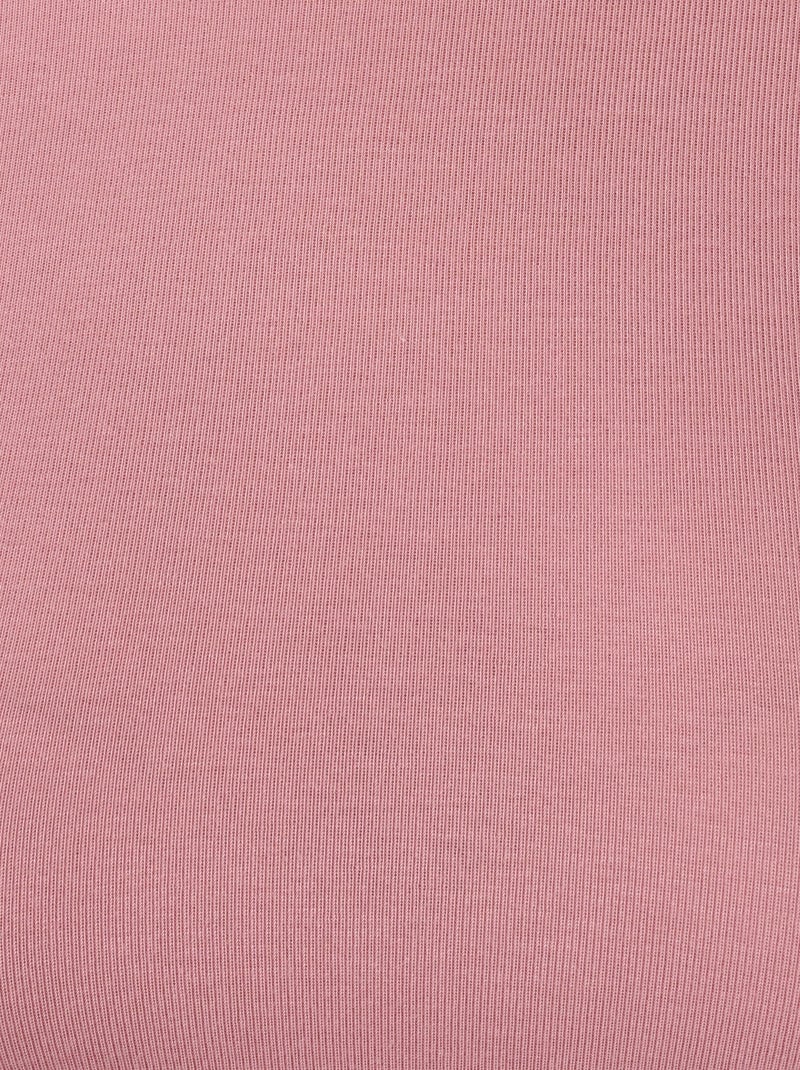 T-shirt col montant fine côte, Thermolactyl Sensitive - Damart Rose - Kiabi