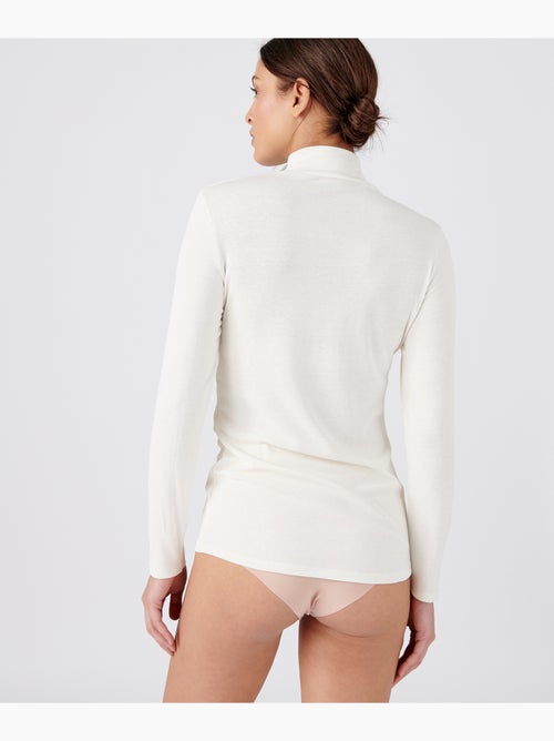 T-shirt col montant fine côte, Thermolactyl Sensitive thermique - Damart - Kiabi