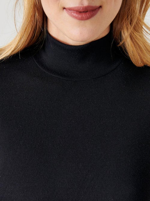 T-shirt col montant fine côte, Thermolactyl Sensitive thermique - Damart - Kiabi