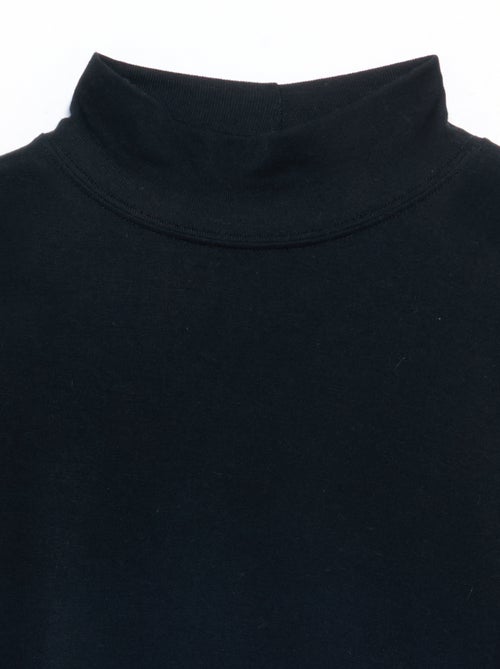 T-shirt col montant laine mélangée - Kiabi