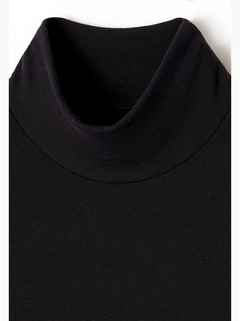 T-shirt col montant Thermolactyl Sensitive thermique - Damart Noir - Kiabi