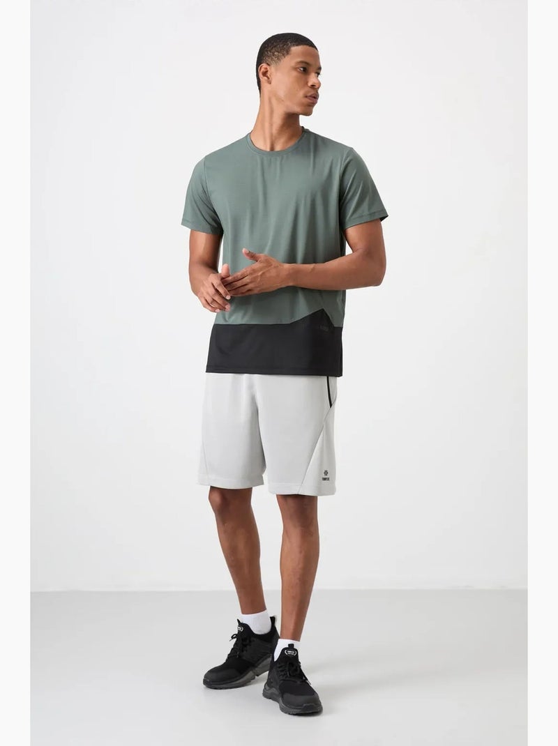 T-shirt col rond à blocs de couleur tommy Vert - Kiabi