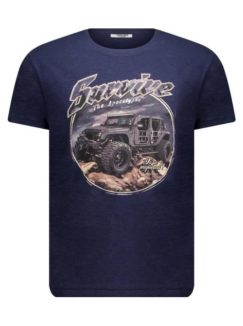 T-shirt col rond avec impression gros 4X4 et lettrage 'Deeluxe' - Kiabi
