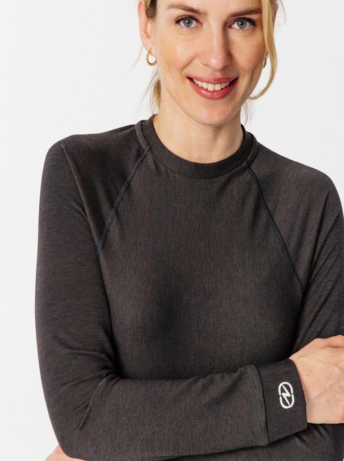 T-shirt col rond Comfort Thermolactyl 3 femme - DamartSport - Kiabi