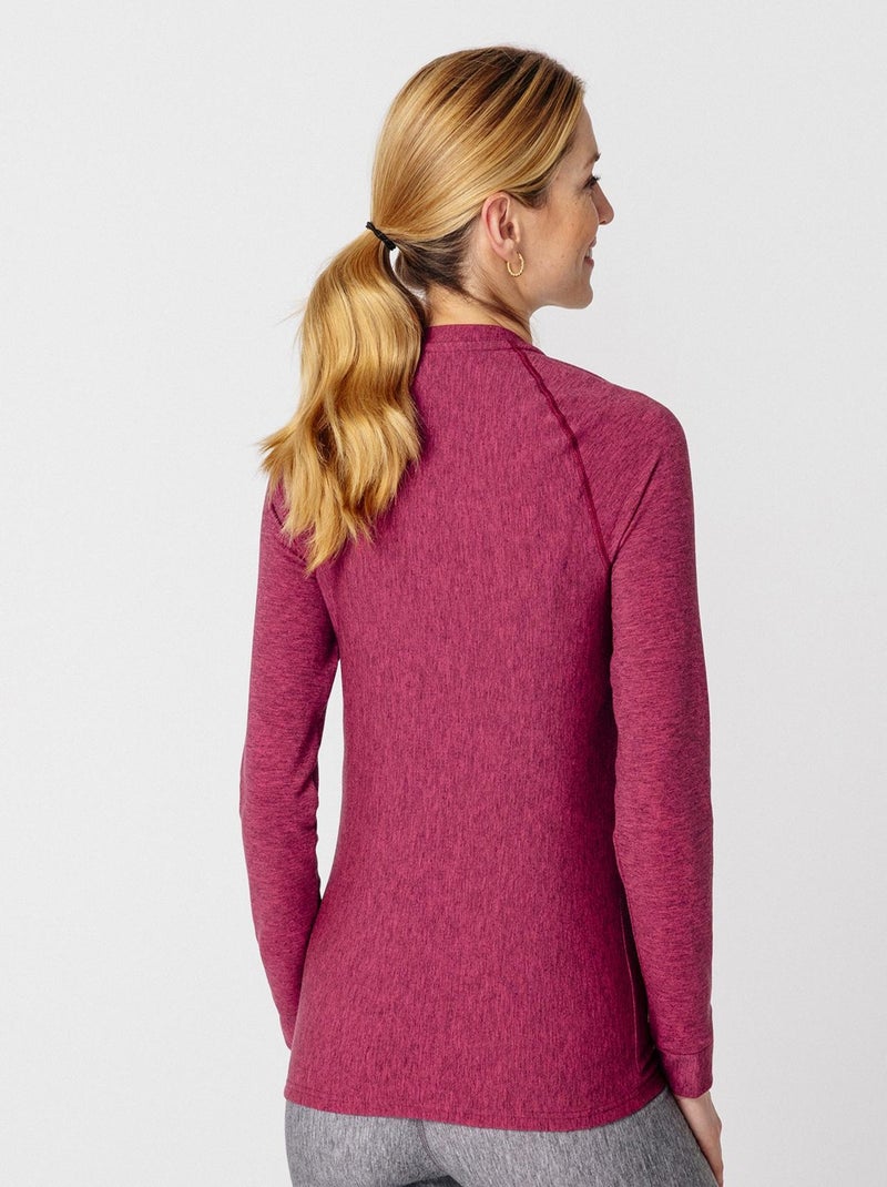 T-shirt col rond Comfort Thermolactyl 3 femme - DamartSport Rose - Kiabi