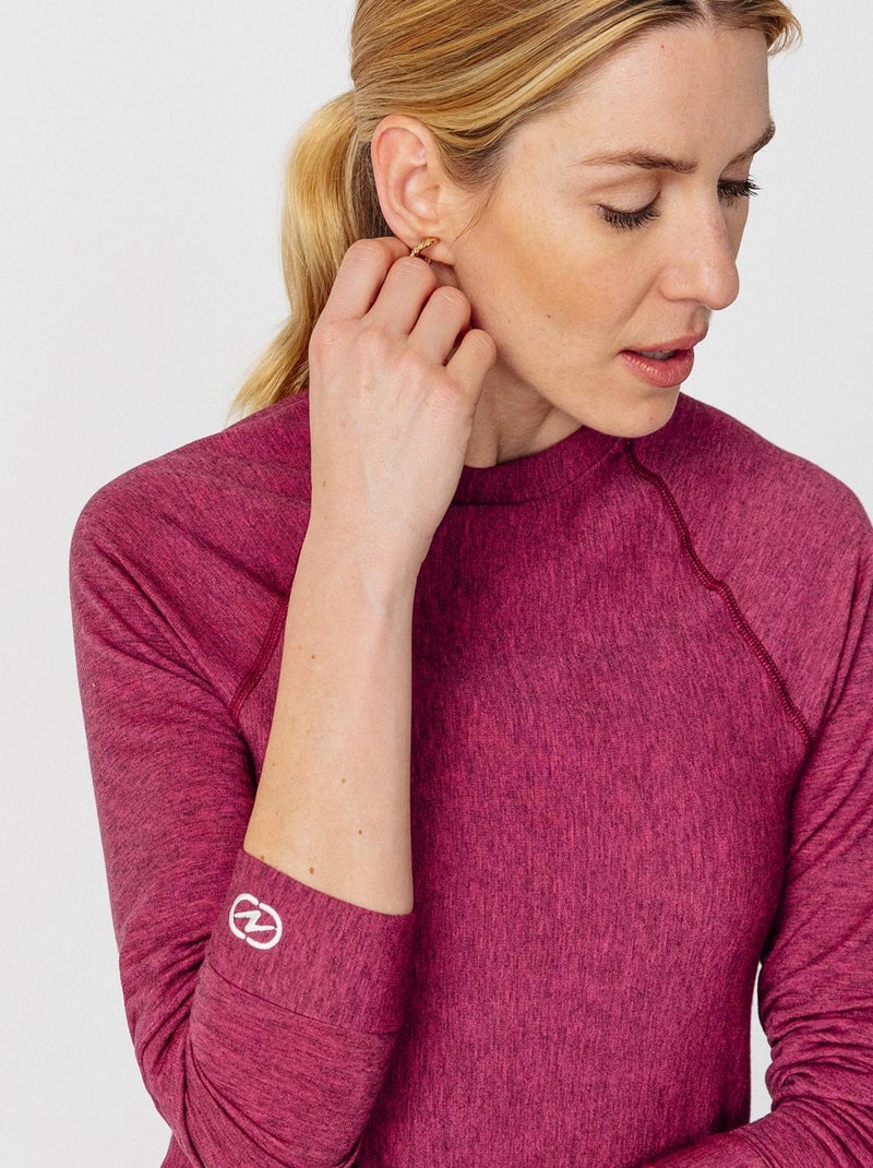 T-shirt col rond Comfort Thermolactyl 3 femme - DamartSport Rose - Kiabi