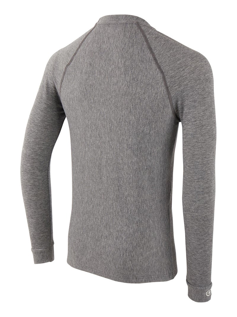 T-shirt col rond Comfort Thermolactyl 3 homme - DamartSport Gris chiné - Kiabi