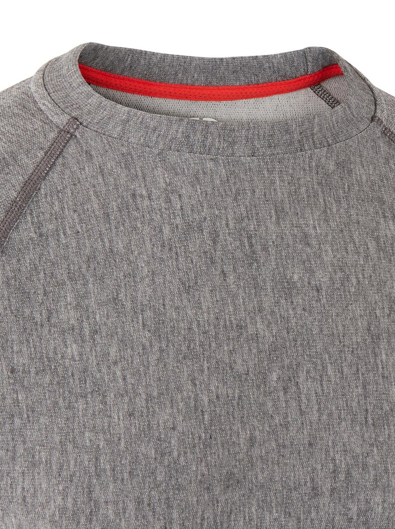 T-shirt col rond Comfort Thermolactyl 3 homme - DamartSport Gris chiné - Kiabi