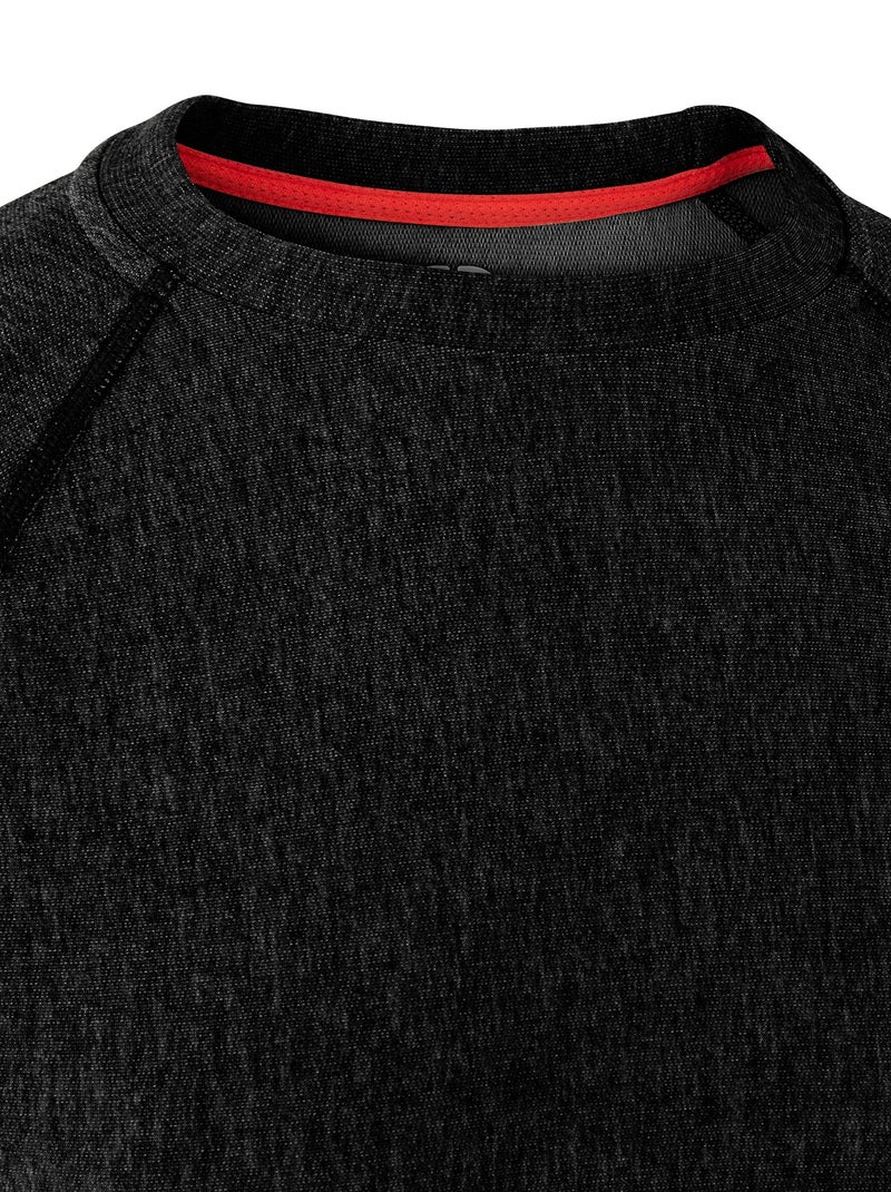 T-shirt col rond Comfort Thermolactyl 3 homme - DamartSport Noir - Kiabi