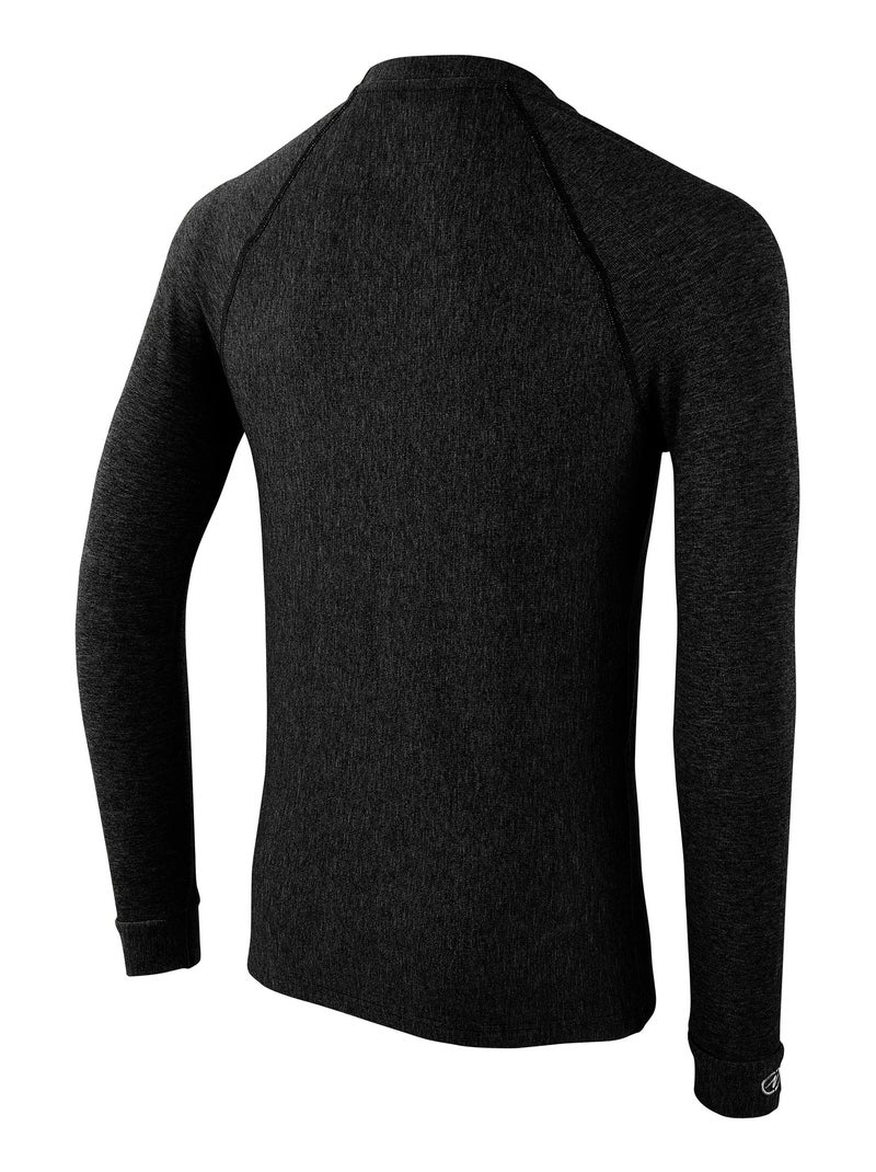 T-shirt col rond Comfort Thermolactyl 3 homme - DamartSport Noir - Kiabi