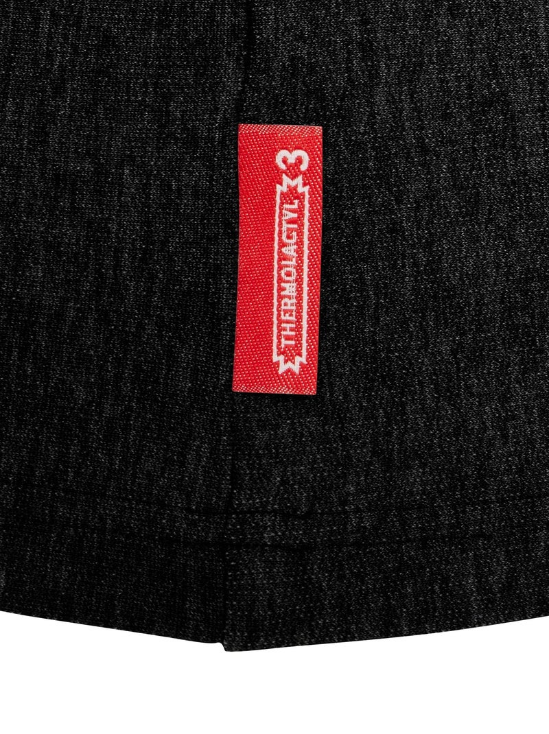 T-shirt col rond Comfort Thermolactyl 3 homme - DamartSport Noir - Kiabi