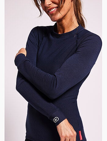 T-shirt col rond Comfort Thermolactyl 4 femme thermique - DamartSport