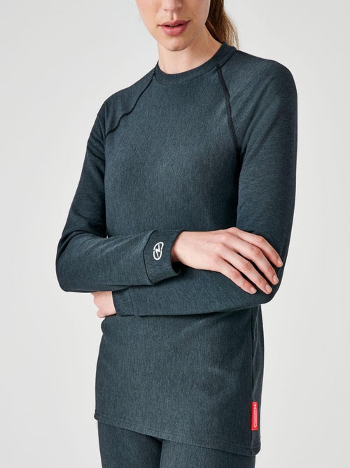 T-shirt col rond Comfort Thermolactyl 4 femme thermique - DamartSport - Kiabi