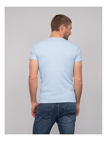 T shirt col rond coton cottelé WALTER