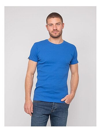 T shirt col rond coton cottelé WALTER