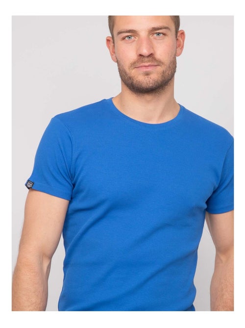 T shirt col rond coton cottelé WALTER - Kiabi