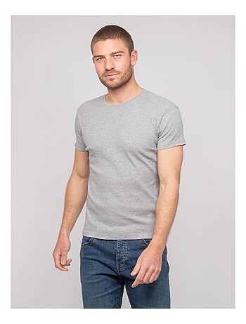 T shirt col rond coton cottelé WALTER