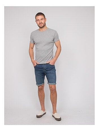 T shirt col rond coton cottelé WALTER