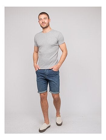 T shirt col rond coton cottelé WALTER