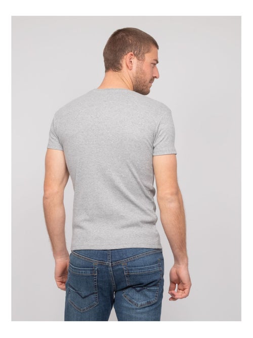 T shirt col rond coton cottelé WALTER - Kiabi
