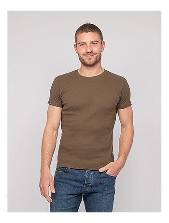 T shirt col rond coton cottelé WALTER