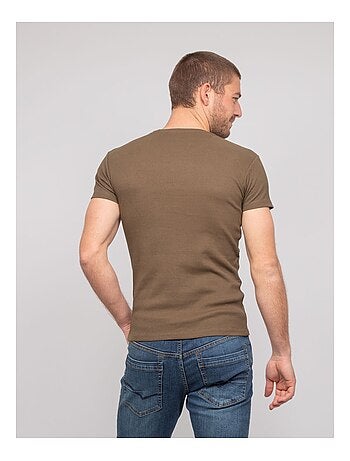 T shirt col rond coton cottelé WALTER
