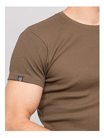 T shirt col rond coton cottelé WALTER