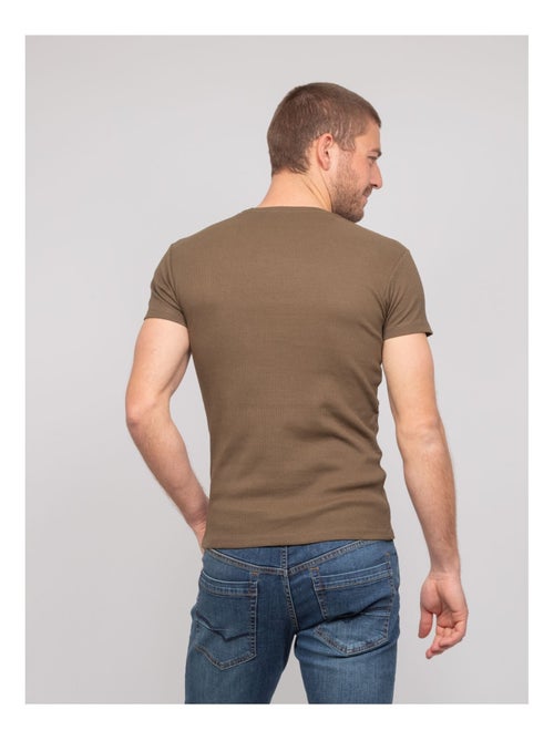 T shirt col rond coton cottelé WALTER - Kiabi