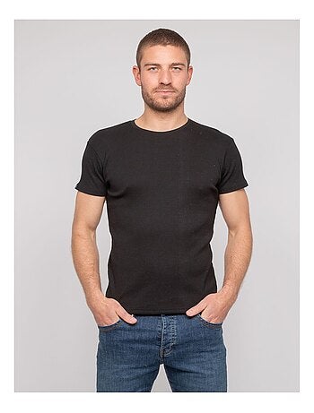 T shirt col rond coton cottelé WALTER