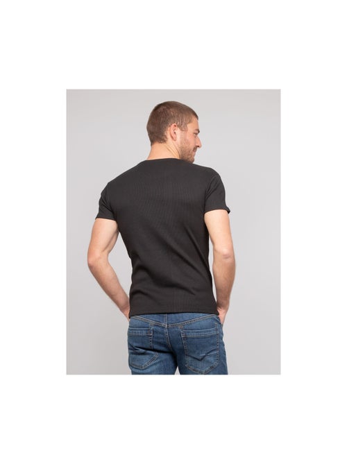 T shirt col rond coton cottelé WALTER - Kiabi