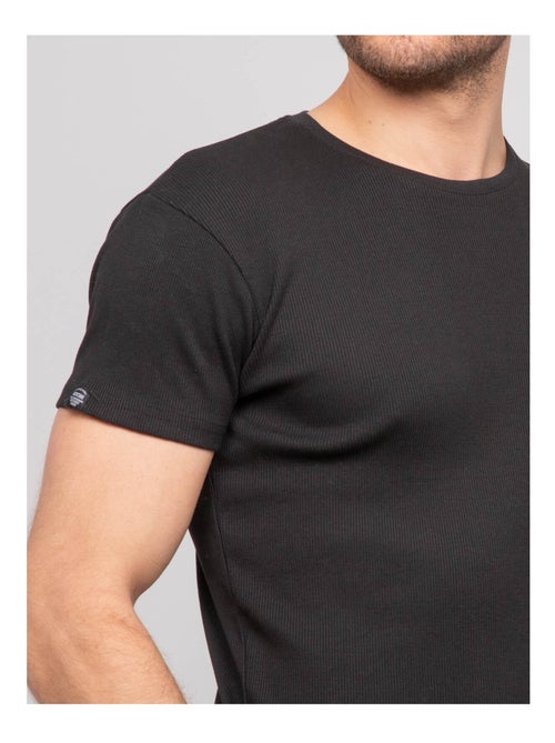 T shirt col rond coton cottelé WALTER - Kiabi