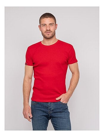 T shirt col rond coton cottelé WALTER