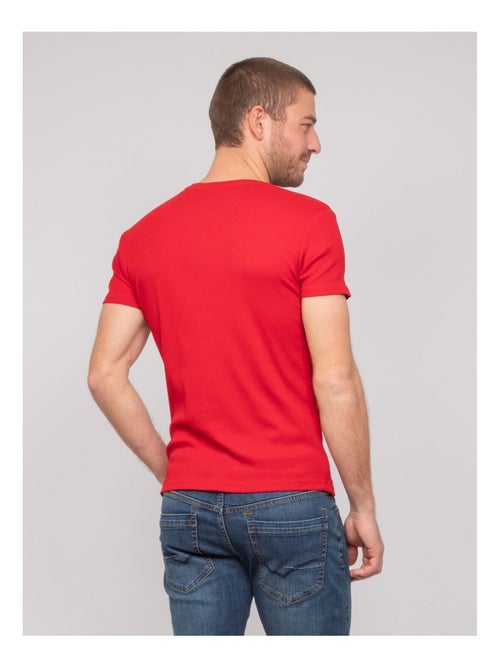 T shirt col rond coton cottelé WALTER - Kiabi