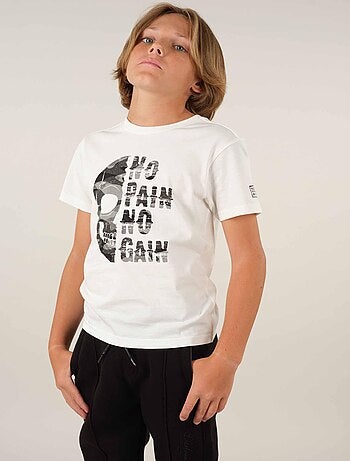 T-shirt col rond coton 'Deeluxe' - Kiabi