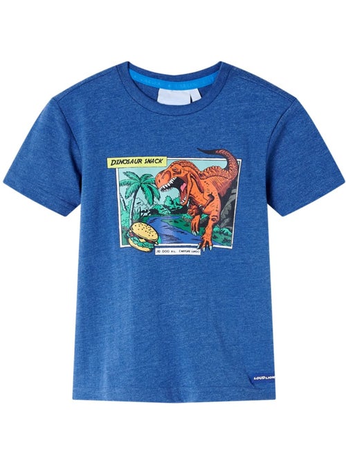 T-shirt col rond coton imprimé dinosaures - vidaxl - Kiabi T-shirt col rond coton imprimé dinosaures - vidaxl - Kiabi