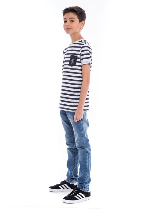 T-shirt col rond coton NOUTAR garçon - Kiabi