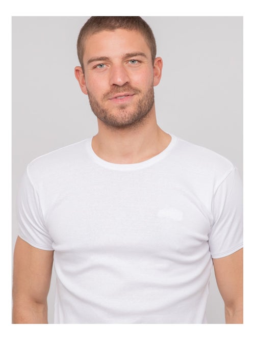 T shirt col rond coton WARLOF - Kiabi