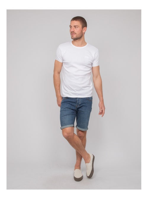 T shirt col rond coton WARLOF - Kiabi