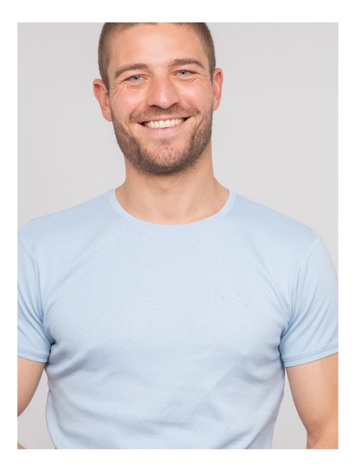T shirt col rond coton WARLOF - Kiabi