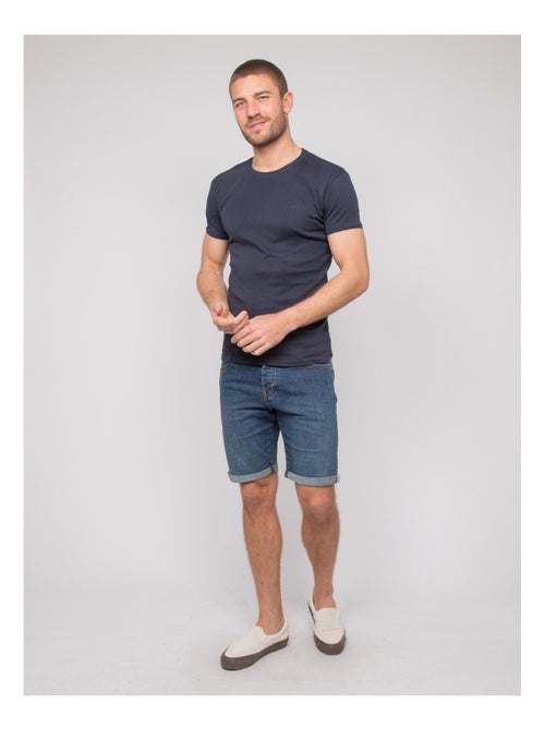 T shirt col rond coton WARLOF - Kiabi
