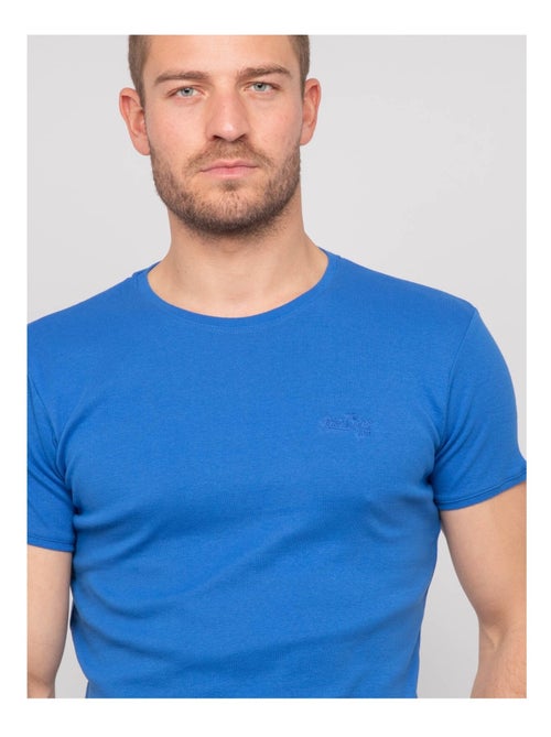T shirt col rond coton WARLOF - Kiabi