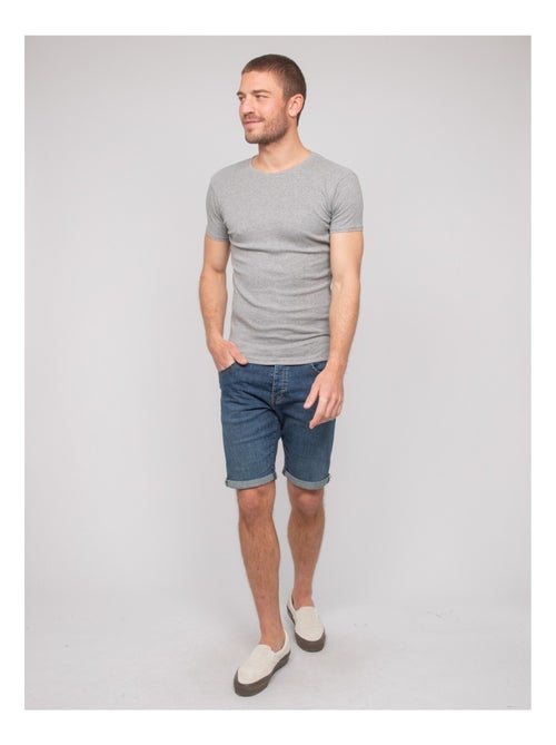 T shirt col rond coton WARLOF - Kiabi