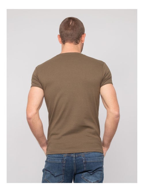 T shirt col rond coton WARLOF - Kiabi