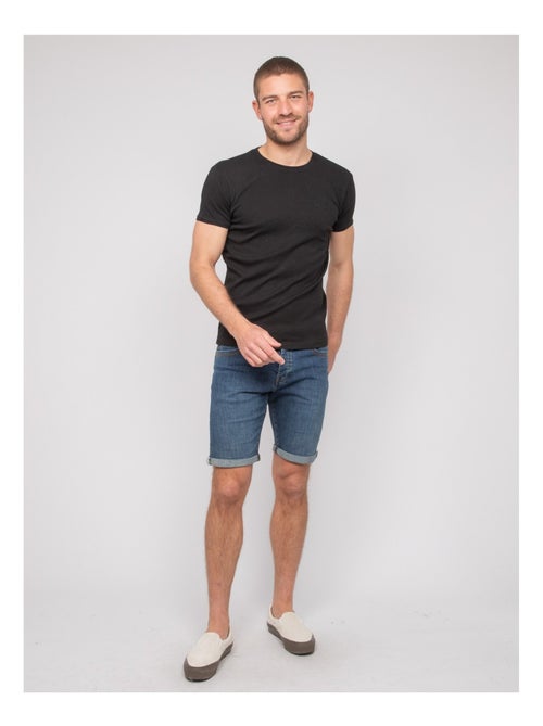T shirt col rond coton WARLOF - Kiabi
