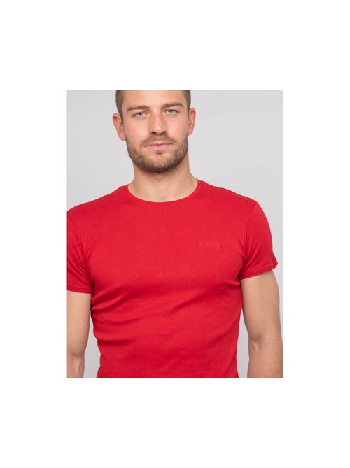 T shirt col rond coton WARLOF - Kiabi